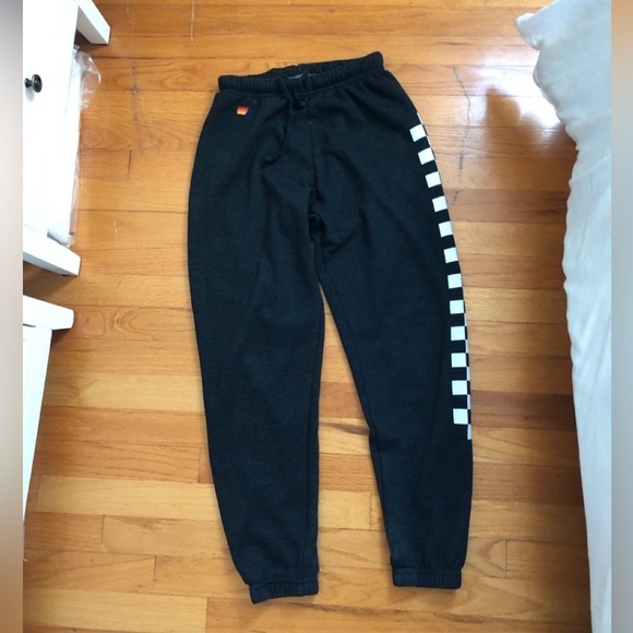 Aviator Nation Matching Set Black Checker Xs - Picture 4 of 5